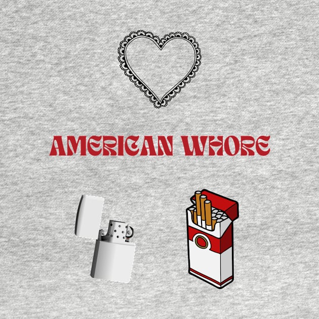 American Whore Song Print Sticker Pack by madiwestdal